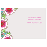 Celestial Florals Mother's Day card - Single