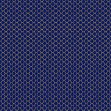 Oceania Scales by-the-yard - Navy/Gold Metallic