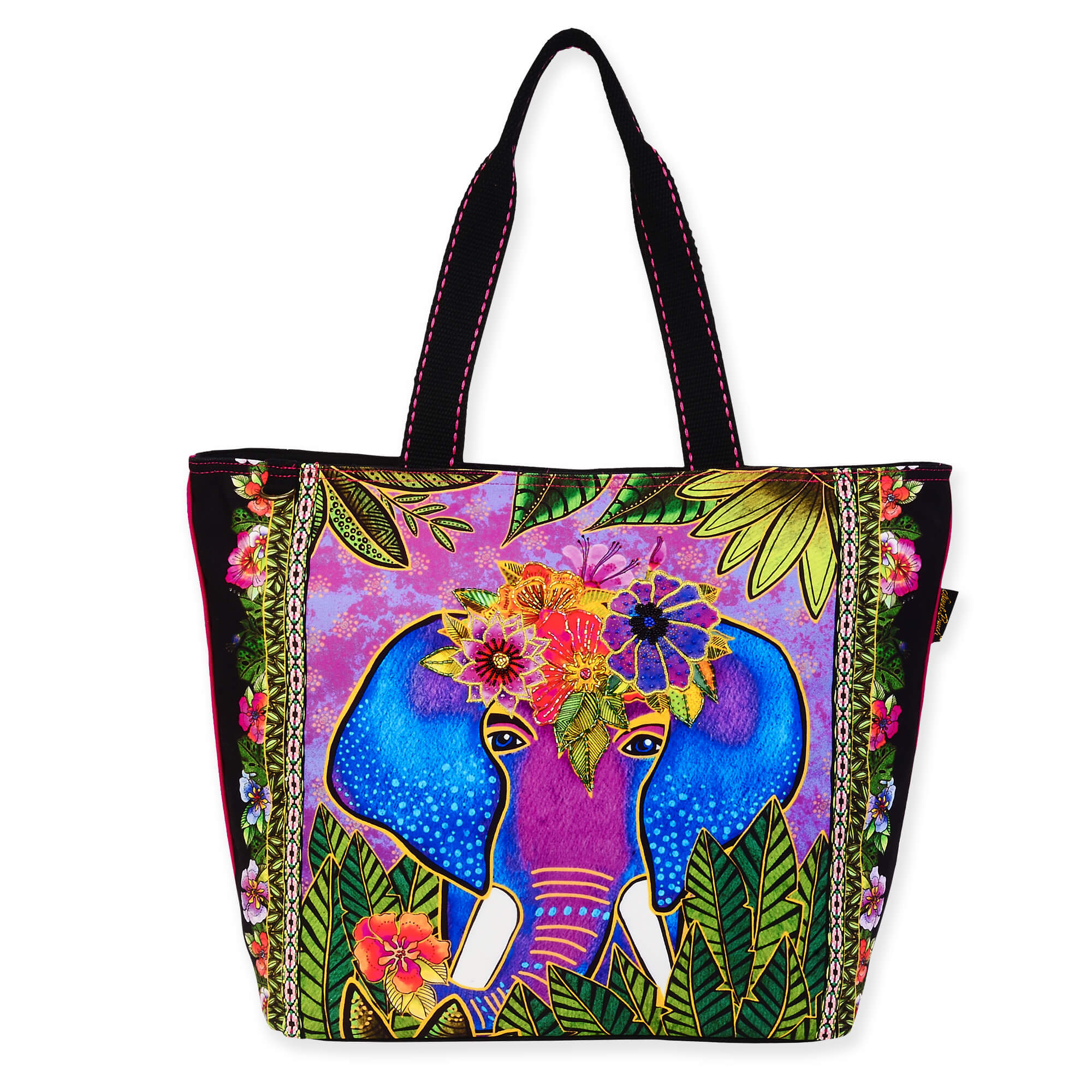 Alijah Elephant Large Tote | Laurel Burch Studios