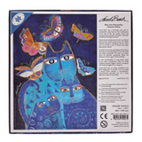 Blue Cats & Butterflies 500 - Piece Puzzle - Laurel Burch Studios