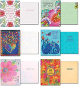 Brilliant Colors of Laurel Greeting Cards Set - 20 Cards & Envelopes - Laurel Burch Studios