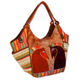Rushia & Rusty Large Scoop Tote - Laurel Burch Studios