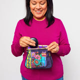 Acacia Cat Clasp Purse with Shoulder Strap - Laurel Burch Studios