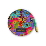 Blossoming Florals Round Zipper Case with Ring Clasp - Laurel Burch Studios