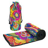 Carlotta's Garden Microfiber Beach Towel - Laurel Burch Studios