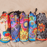 Carlotta's Garden Microfiber Beach Towel - Laurel Burch Studios