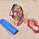 Carlotta's Garden Microfiber Beach Towel - Laurel Burch Studios