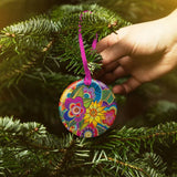 Carlotta's Garden Porcelain Keepsake Ornament - Laurel Burch Studios