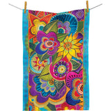 Carlotta's Garden Tea Towel - Laurel Burch Studios