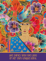 Celebrate Her World of Color Birthday Card - Single - Laurel Burch Studios