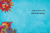 Celestial Waves Birthday Card - Single - Laurel Burch Studios