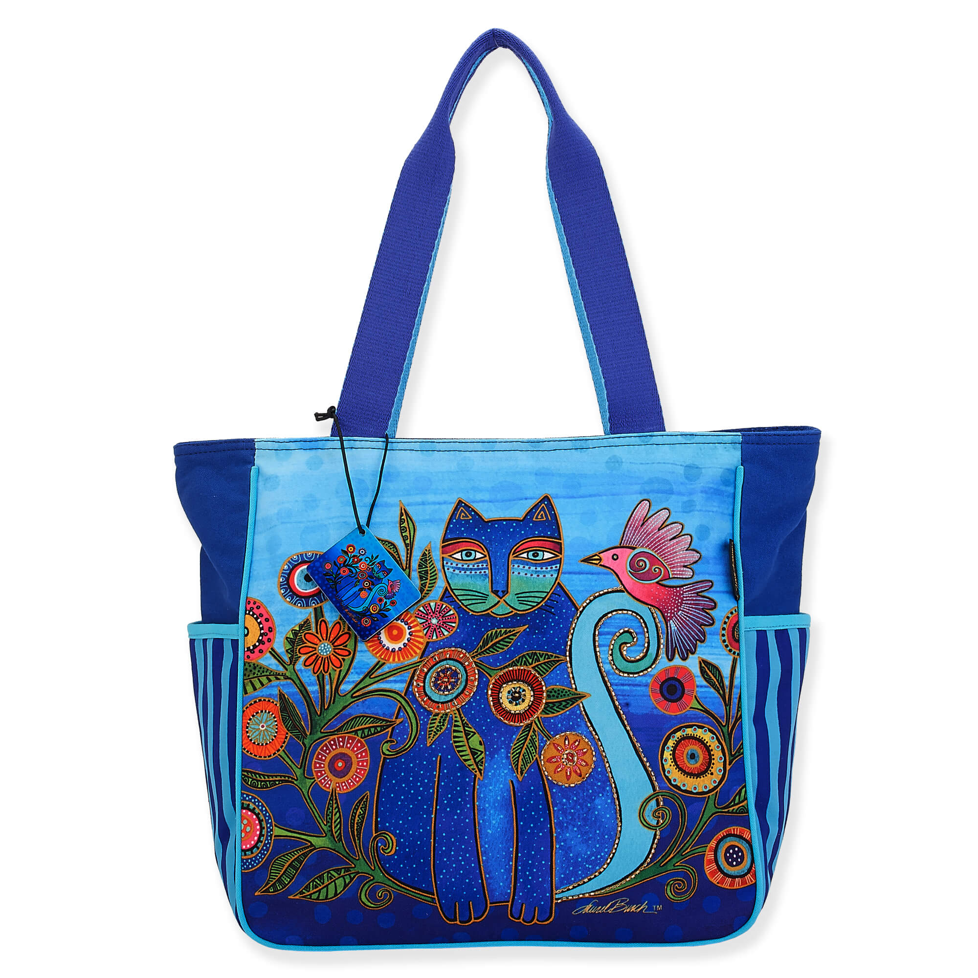 Laurel Burch Gatos Foil sale Cats Purse Hand Bag Boho Hobo Quirky Rare Design NEW