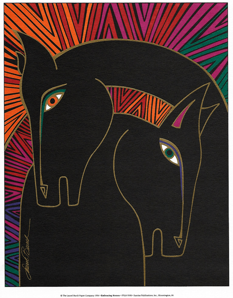 Laurel burch bags horses sale