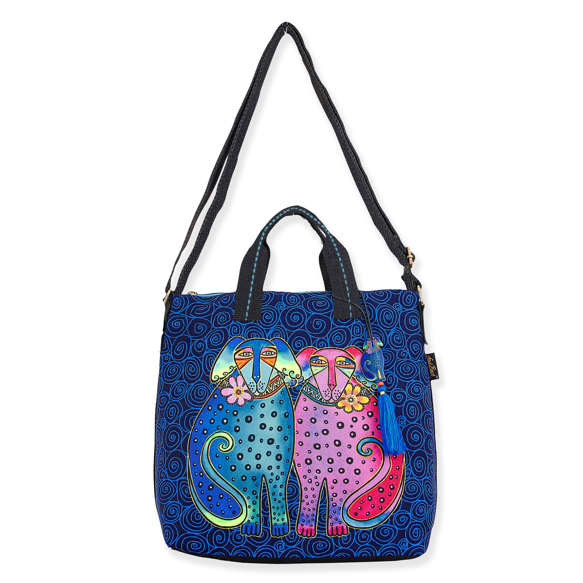 Laurel burch selling zipper closure tote bags set of 5