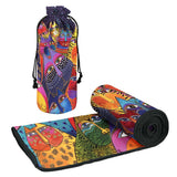 Fantasticats Microfiber Beach Towel - Laurel Burch Studios