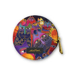 Fantasticats Round Zipper Case with Ring Clasp - Laurel Burch Studios