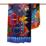 Fantasticats Shawl - Laurel Burch Studios