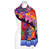 Fantasticats Shawl - Laurel Burch Studios