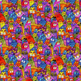 Feline Frolic By-the-Yard - Multi Metallic - Laurel Burch Studios