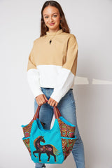 Fiesta Mare Large Scoop Tote - Laurel Burch Studios
