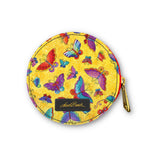 Flutterbyes Round Zipper Case with Ring Clasp - Laurel Burch Studios
