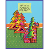 Holiday Friends Stamps & Dies Set - Laurel Burch Studios