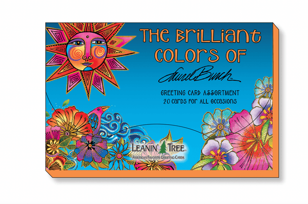 Laurel's Brilliant Colors Greeting Cards Set - 20 Cards & Envelopes - Laurel Burch Studios