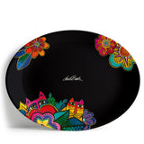 Laurel's Garden Melamine Oval Platter - Laurel Burch Studios