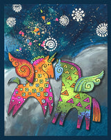 Magical Horses Cling Rubber Stamps Set - Laurel Burch Studios