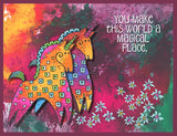 Magical Horses Cling Rubber Stamps Set - Laurel Burch Studios