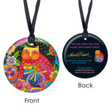 Mother-Daughter Cats Porcelain Keepsake Ornament - Laurel Burch Studios