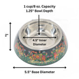 NEW! Bella Cat Pet Bowl - Laurel Burch Studios