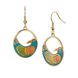 Nile Bird Earrings - Teal - Laurel Burch Studios