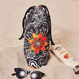 Orange Blossoms Microfiber Beach Towel - Laurel Burch Studios