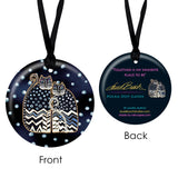 Polka Dot Gatos Porcelain Keepsake Ornament - Laurel Burch Studios