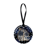 Polka Dot Gatos Porcelain Keepsake Ornament - Laurel Burch Studios