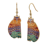 Rainbow Cat Earrings - Laurel Burch Studios