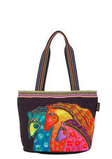 Tres Caballos Medium Tote - Laurel Burch Studios