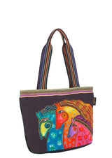Tres Caballos Medium Tote - Laurel Burch Studios