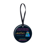 Wishing Love Cat Porcelain Keepsake Ornament - Laurel Burch Studios