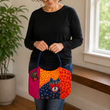 Vintage Fuchsia Cat Tote