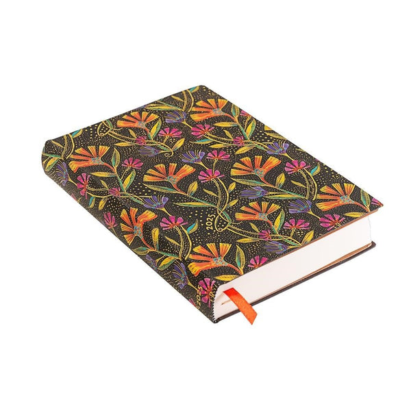 2025 Wildflowers Softcover Midi Planner - Day at a Time - Laurel Burch Studios