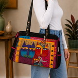 Vintage Feline Travel Bag