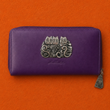 Vintage Leather Cat Wallet