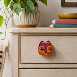 Vintage Ceramic Cat Head Cabinet Knob