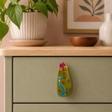 Vintage Ceramic Cat Cabinet Knob