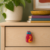 Vintage Ceramic Cat Cabinet Knob