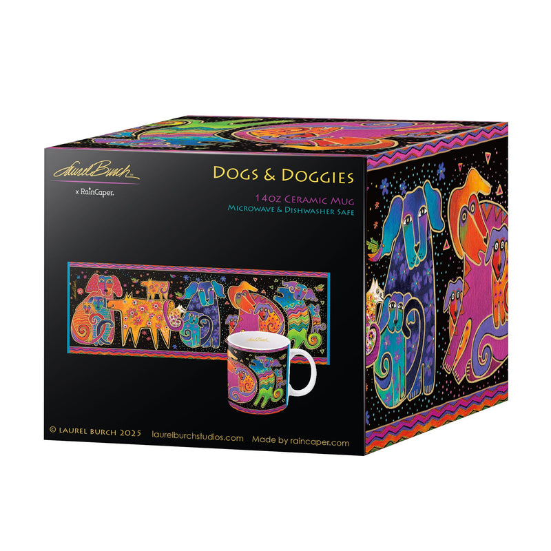 Dogs & Doggies Ceramic Mug -  14 oz.