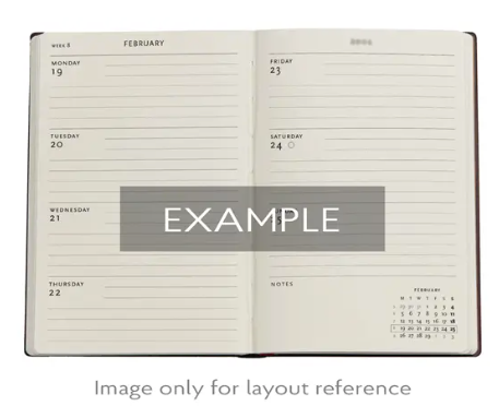 2025-2026 Wildflowers 18-Month Mini Planner - Hardcover