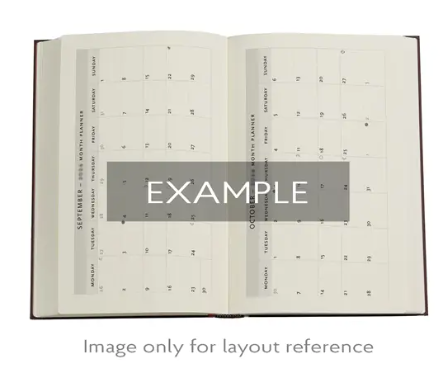 2025-2026 Wildflowers 18-Month Mini Planner - Hardcover